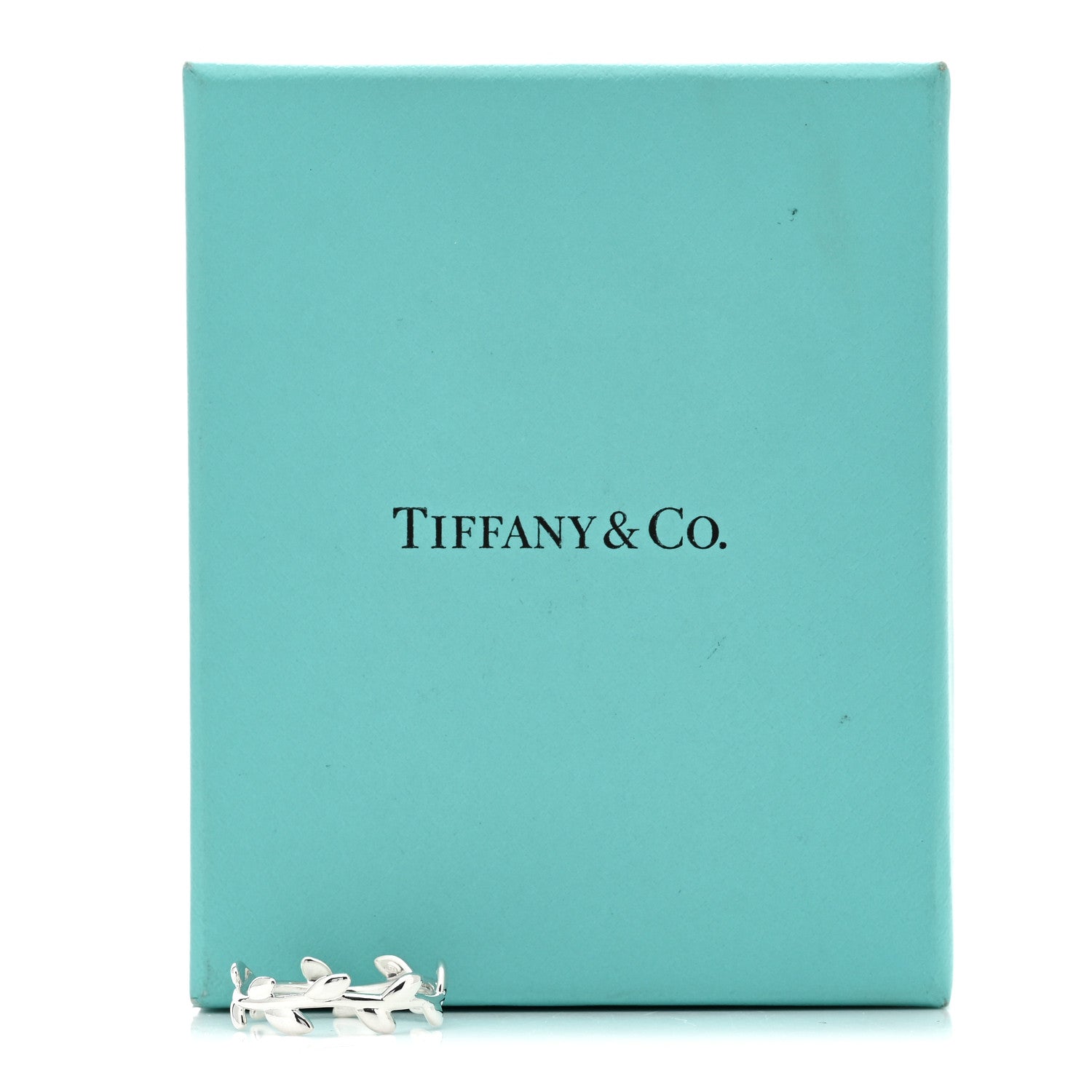 Tiffany Sterling Silver Paloma Picasso Narrow Olive Leaf Band Ring 58 8.25 4 of 4
