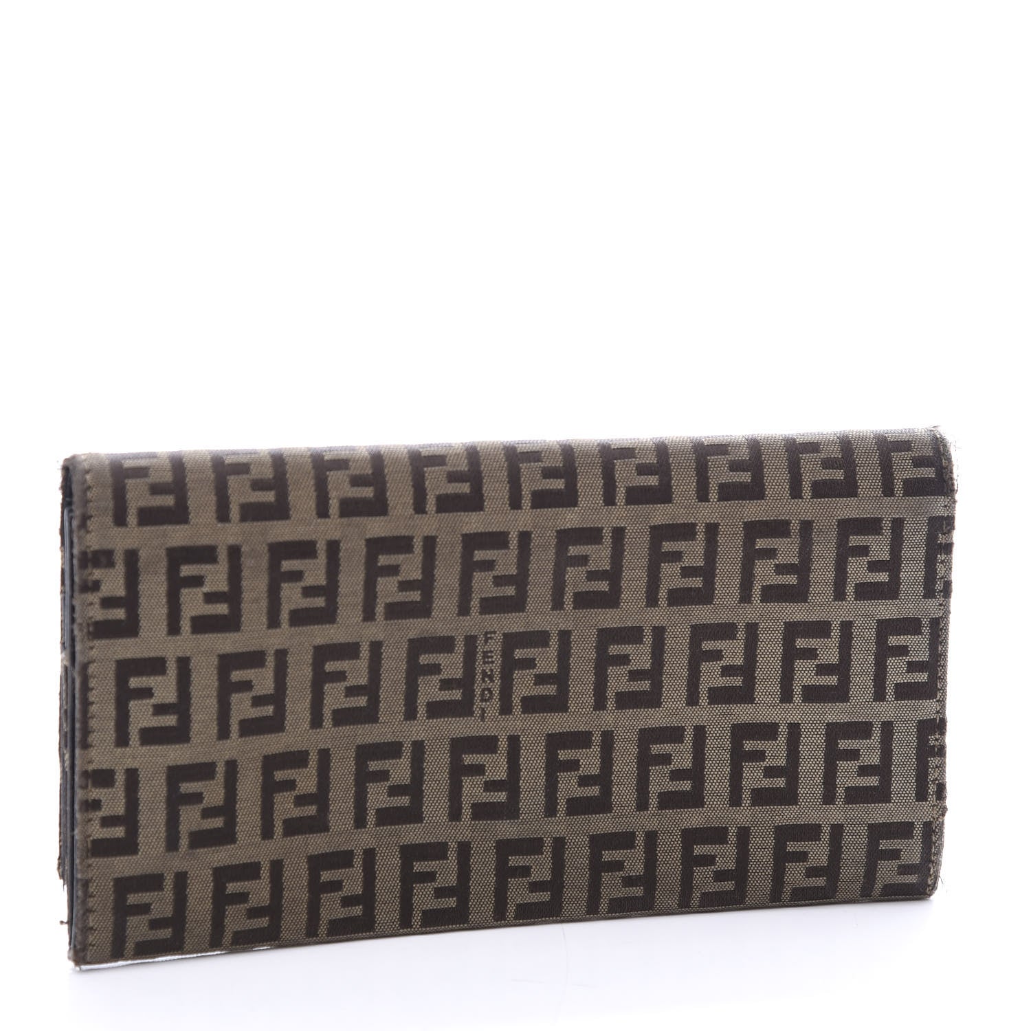 Fendi Zucchino Continental Wallet Brown 2 of 11