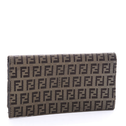 Fendi Zucchino Continental Wallet Brown 2 of 11