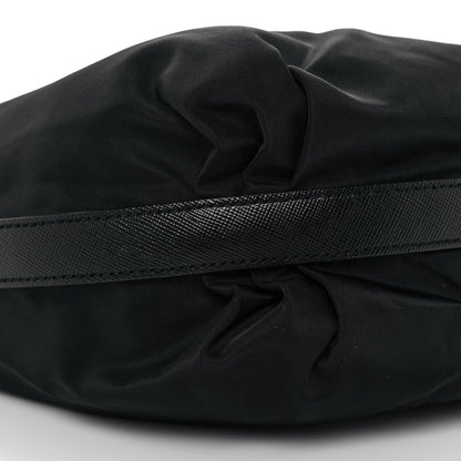 Prada Tessuto Nylon Saffiano Hobo Black 6 of 7