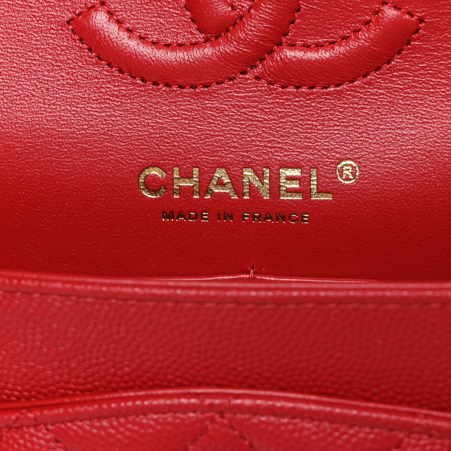 Chanel Caviar Quilted Small Double Flap Red 6 of 11