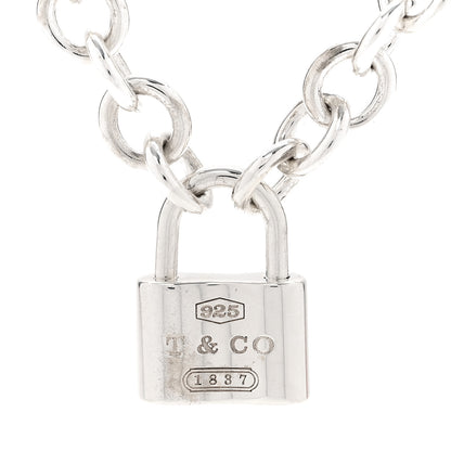 Tiffany Sterling Silver 1837 Lock Charm Necklace 4 of 5