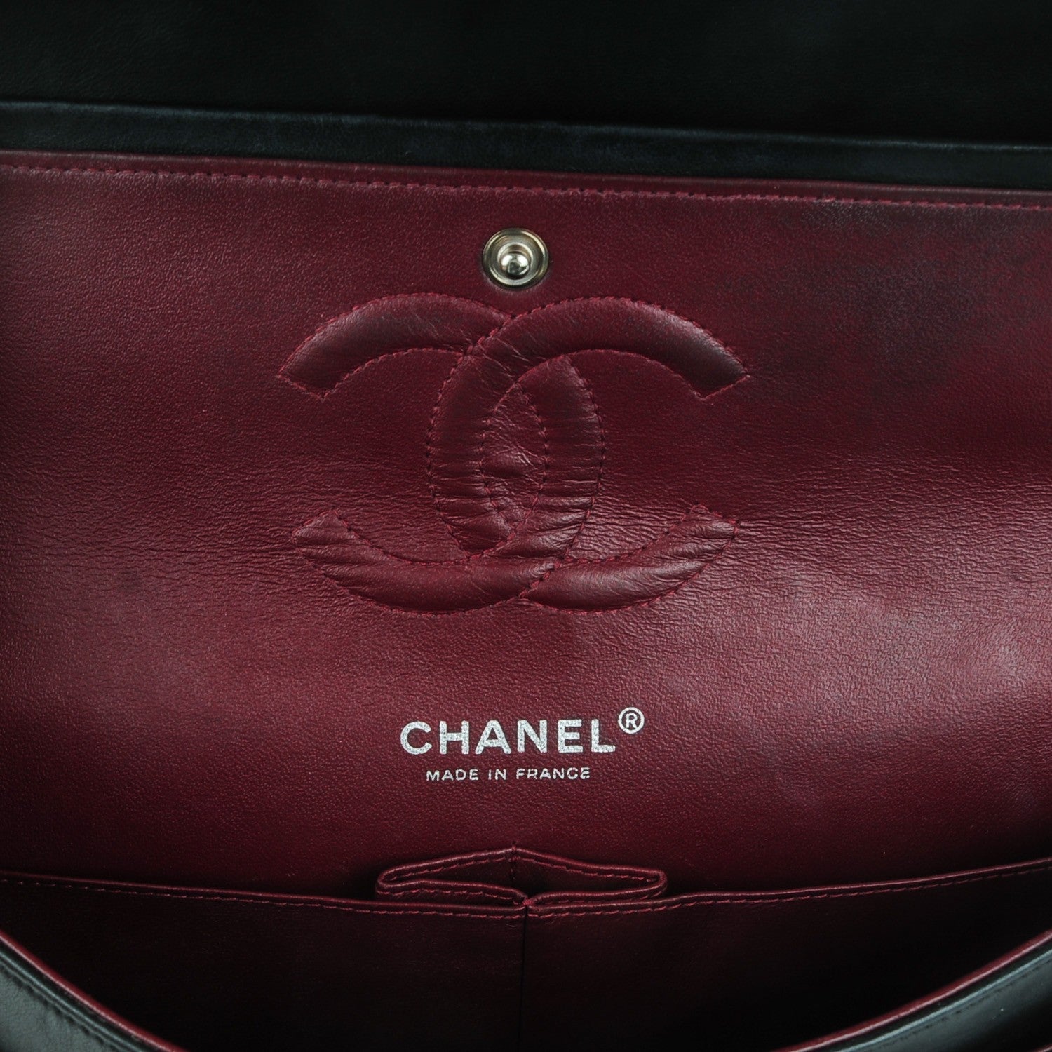 Chanel Lambskin Quilted Medium Double Flap Black 7 of 8