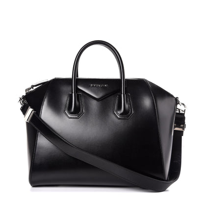 Givenchy Shiny Lord Calfskin Medium Antigona Black 1 of 8