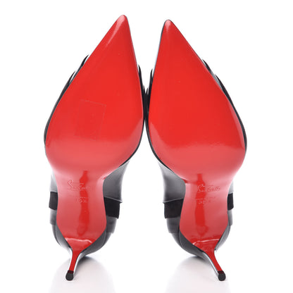 Christian Louboutin Nappa Patent Veau Velours Eklectica 85 Pumps 35.5 Black 5 of 8