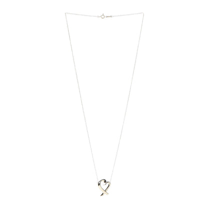 Tiffany 18K Yellow Gold Paloma Picasso Loving Heart Necklace 3 of 9