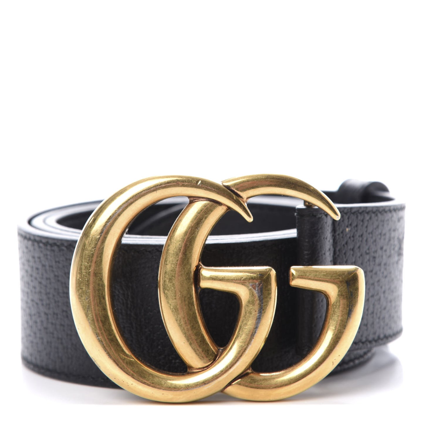 Textured Calfskin Double G 40mm Belt 85 34 Black