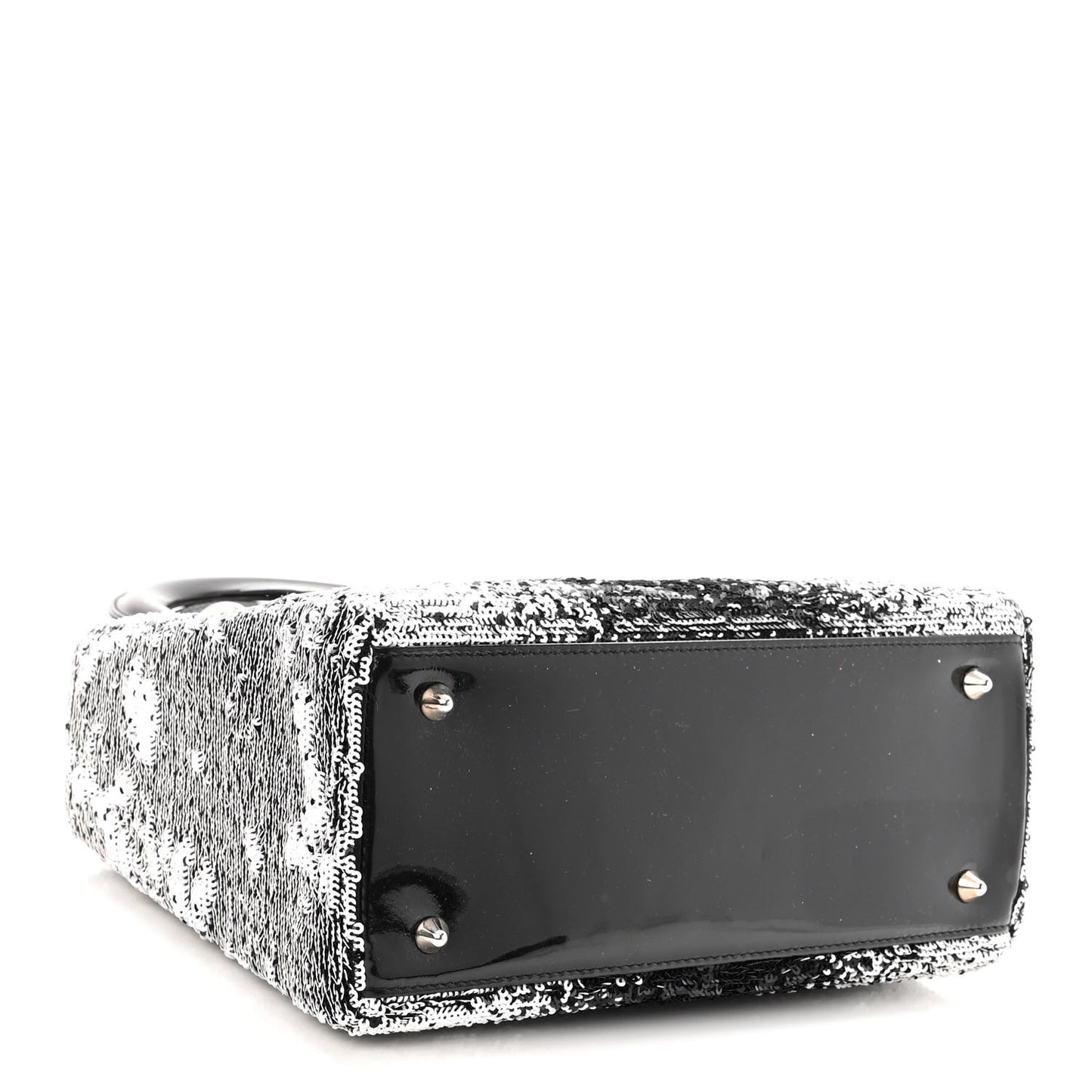 Patent Sequin Medium Lady Dior Black Multicolor