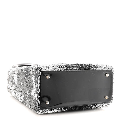 Christian Dior Patent Sequin Medium Lady Dior Black Multicolor 4 of 9