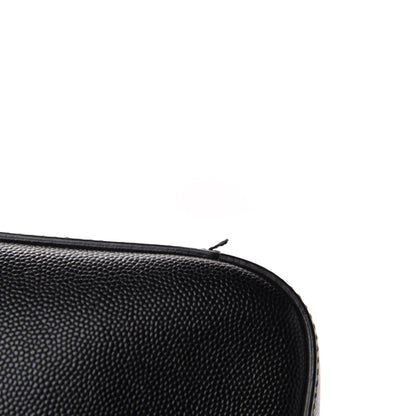 Saint Laurent Grain De Poudre Classic Flap Front Messenger Bag Black 8 of 12