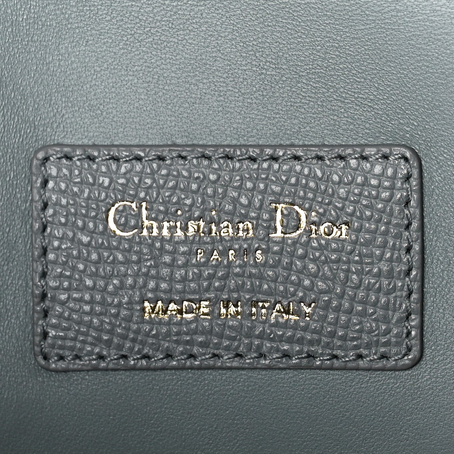 Christian Dior Grained Calfskin Medium St. Honore Tote Cloud Blue 6 of 9