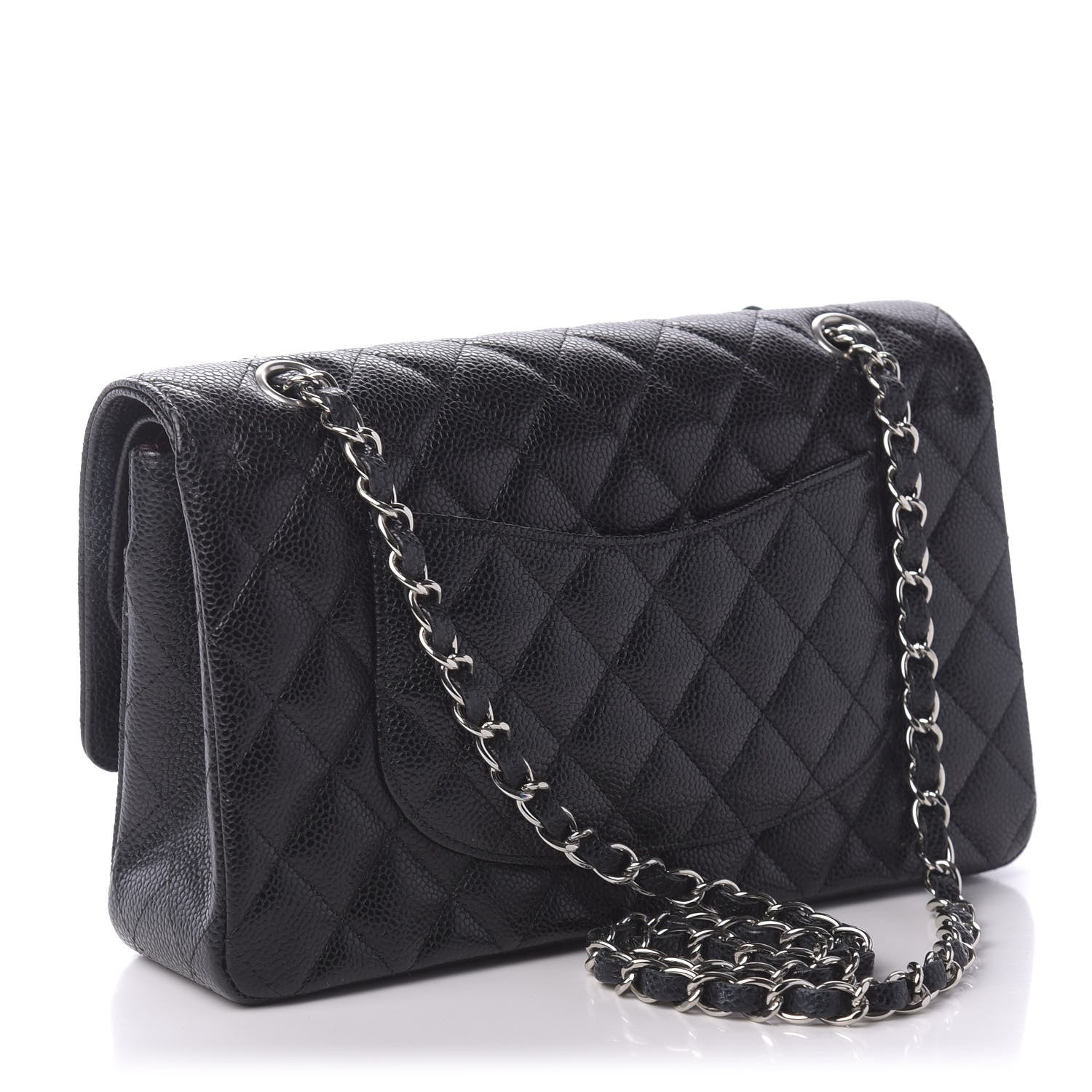 Chanel Caviar Quilted Medium Double Flap Black 3 of 11