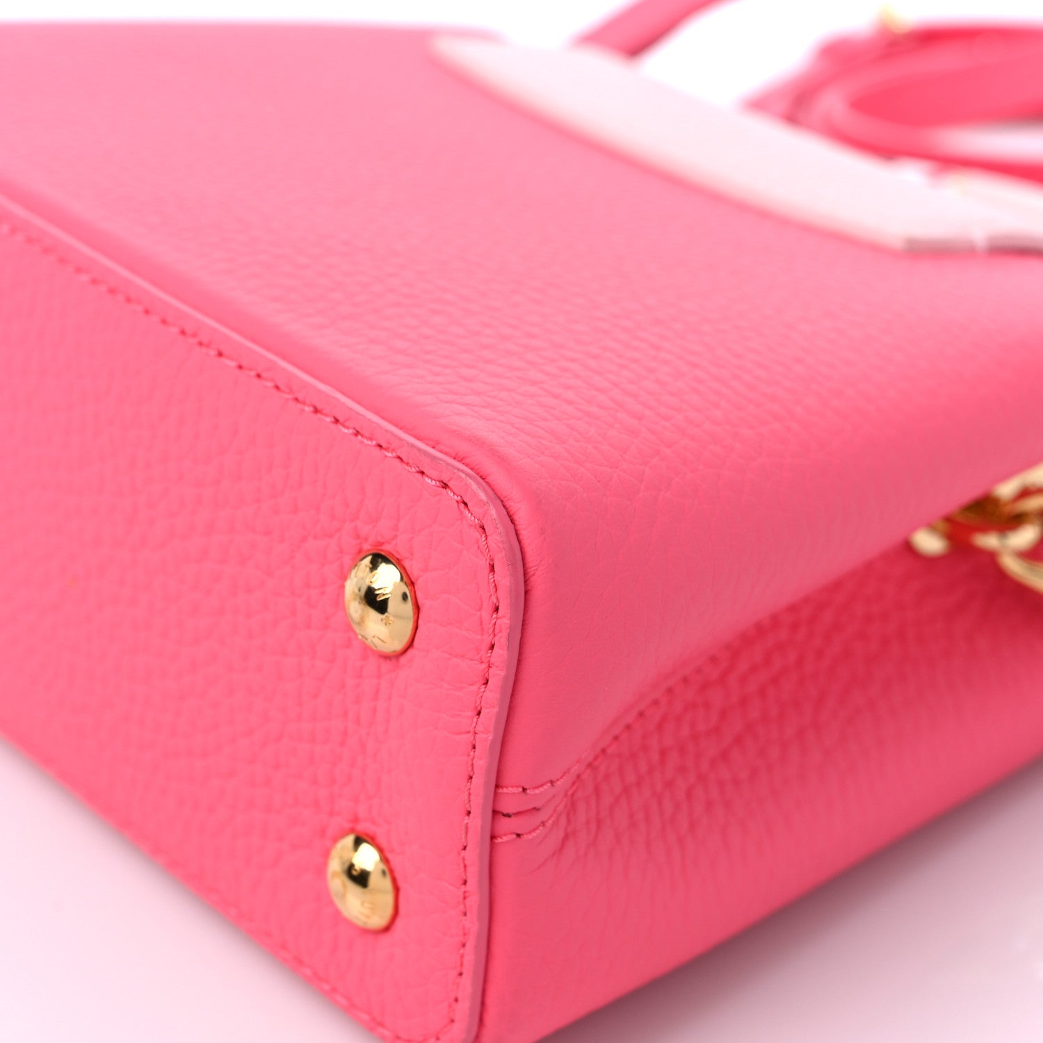 Louis Vuitton Taurillon Monogram Tile Capucines Mini Dragonfruit Ballet Pink 10 of 10