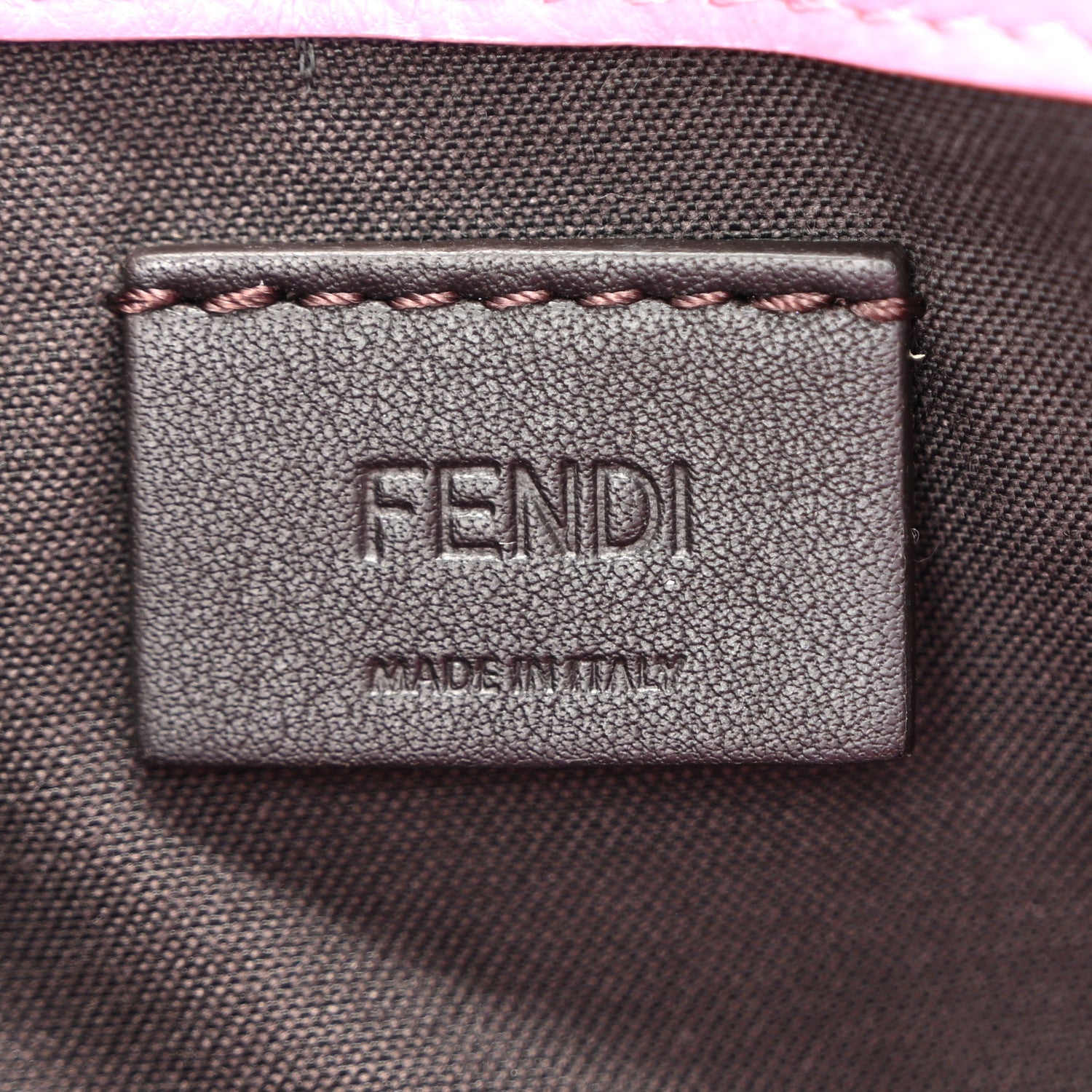 Fendi Nappa FF 1974 Embossed Mini Baguette Lollypop 6 of 13