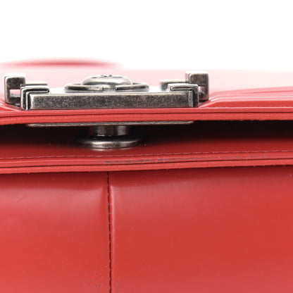 Chanel Glazed Calfskin Medium Boy Flap Red 12 of 12
