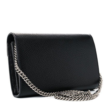 Gucci Calfskin Mini Dionysus Chain Wallet Black 3 of 10