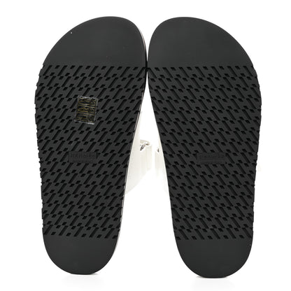 Hermes Calfskin Womens Chypre Sandals 37 White 5 of 9