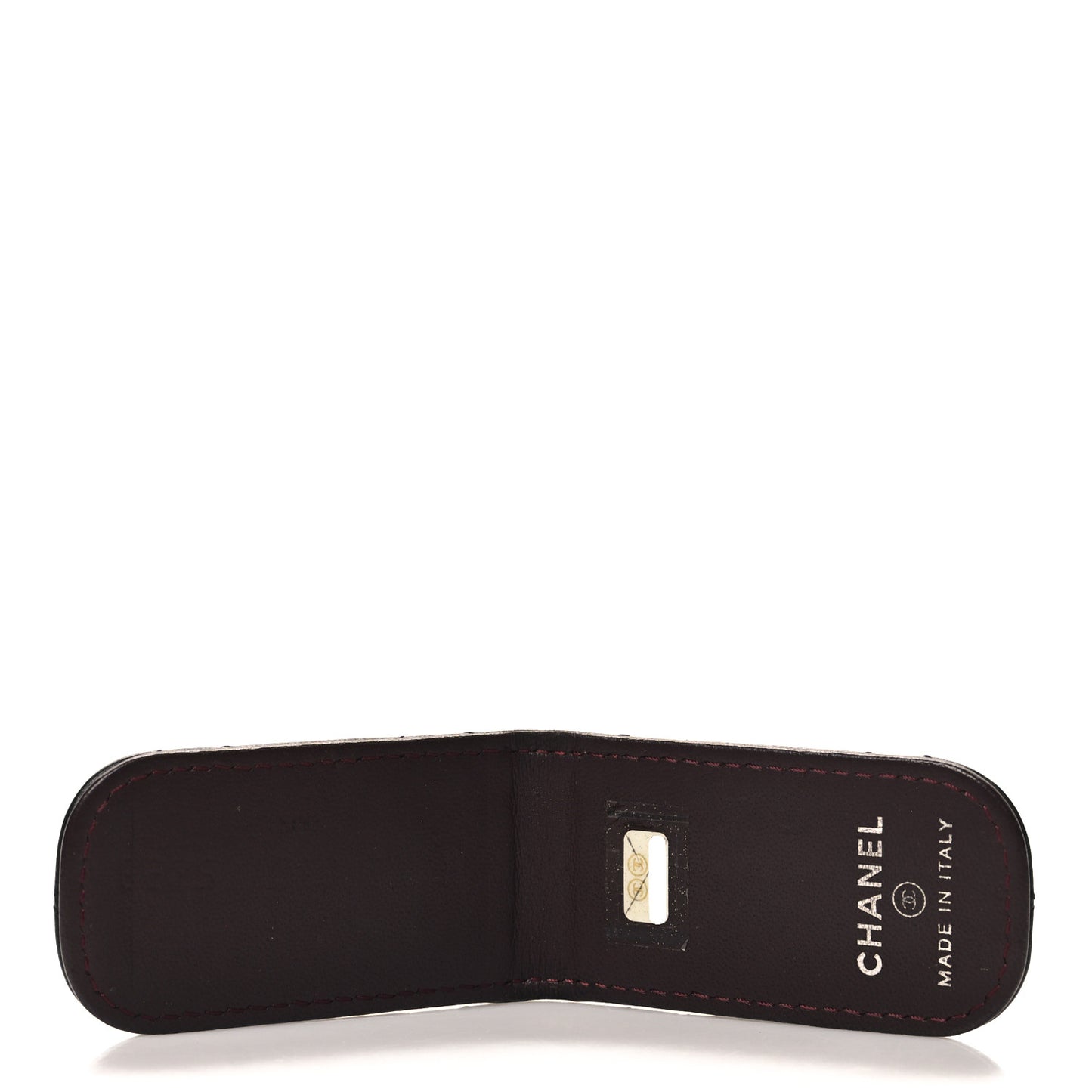 Lambskin Quilted Money Clip Black