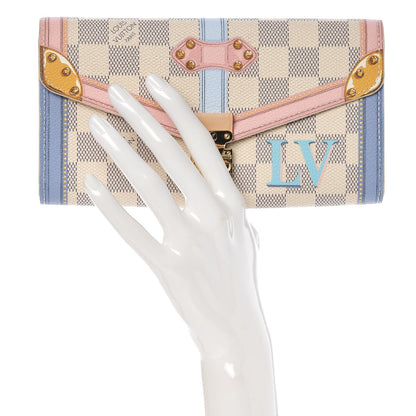 Louis Vuitton Damier Azur Summer Trunks Sarah Wallet NM 2 of 14