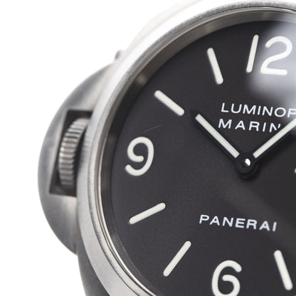 Panerai Titanium Alligator 44mm Luminor Marina Left-Handed Automatic Watch Grey PAM00056 12 of 13
