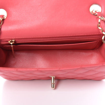 Chanel Caviar Quilted Mini Rectangular Flap Dark Pink 9 of 10