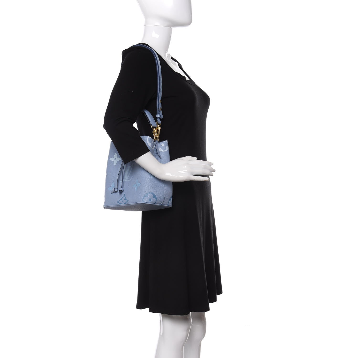 Louis Vuitton Empreinte Monogram Giant By The Pool Neonoe BB Summer Blue 2 of 10