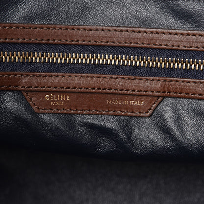 Celine Smooth Calfskin Mini Tri-Color Luggage Navy Blue 10 of 14