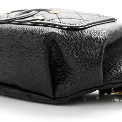 Chanel Caviar Quilted Filigree Waist Bag Black 10 of 10