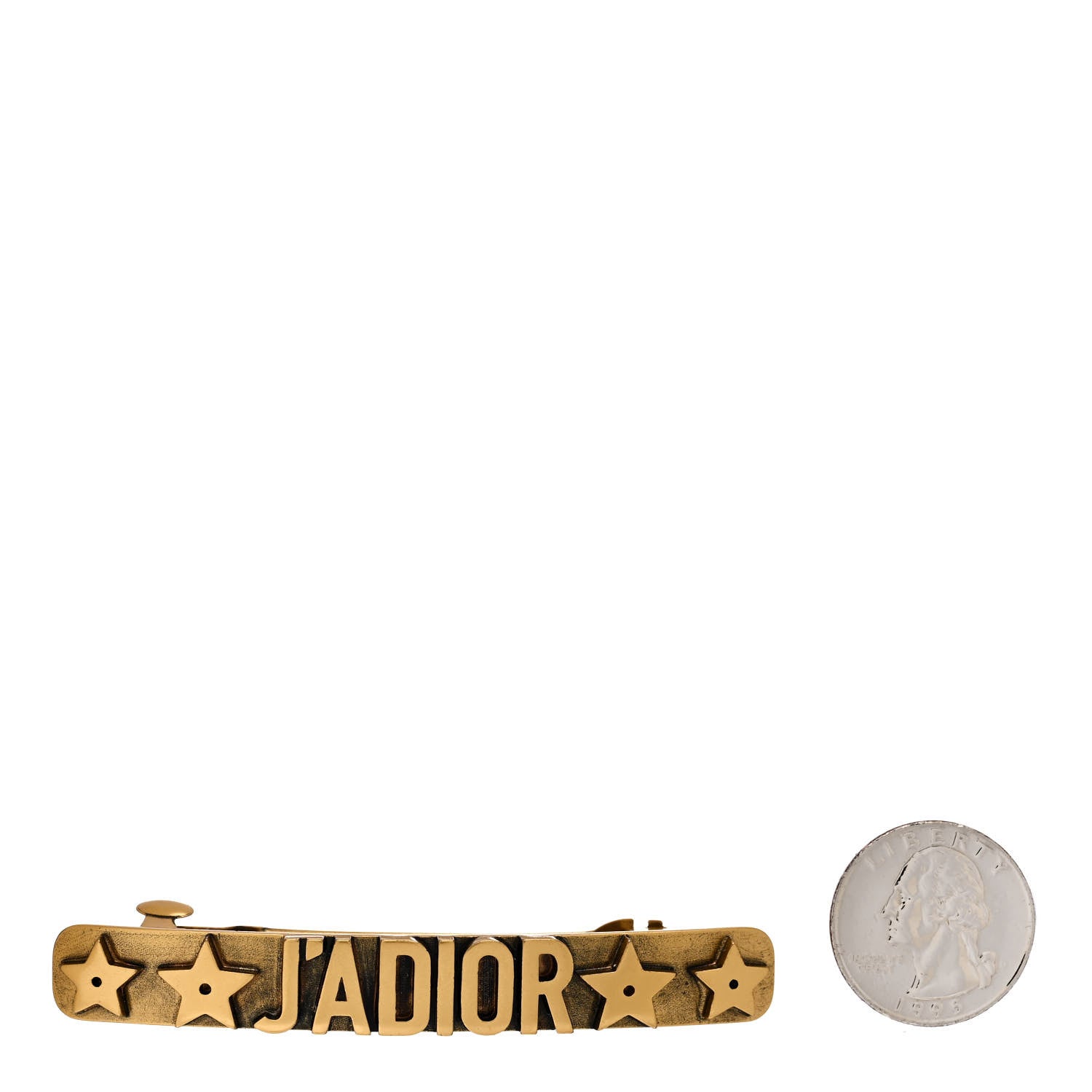 Christian Dior Metal J'Adior Barrette Gold 2 of 5