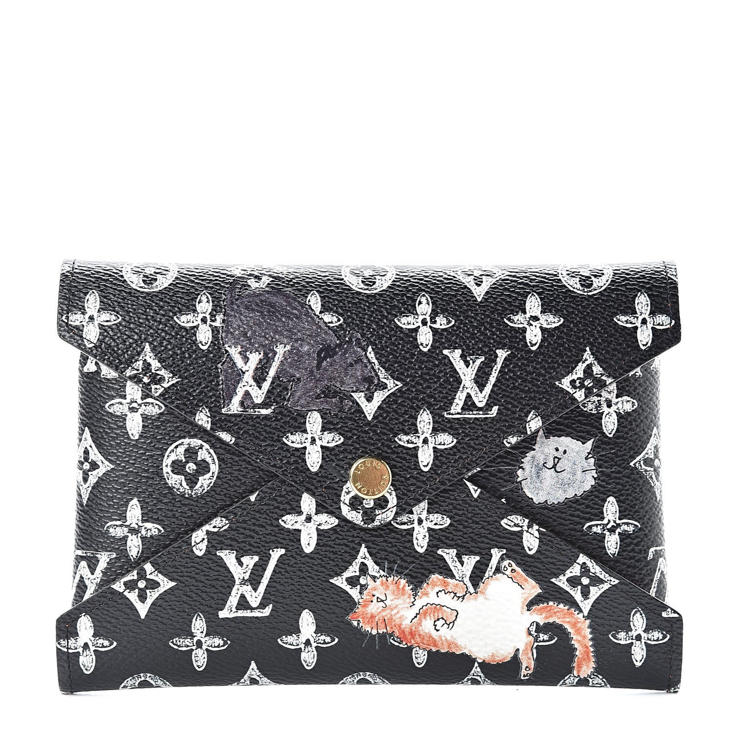 Catogram Medium Kirigami Pochette Black