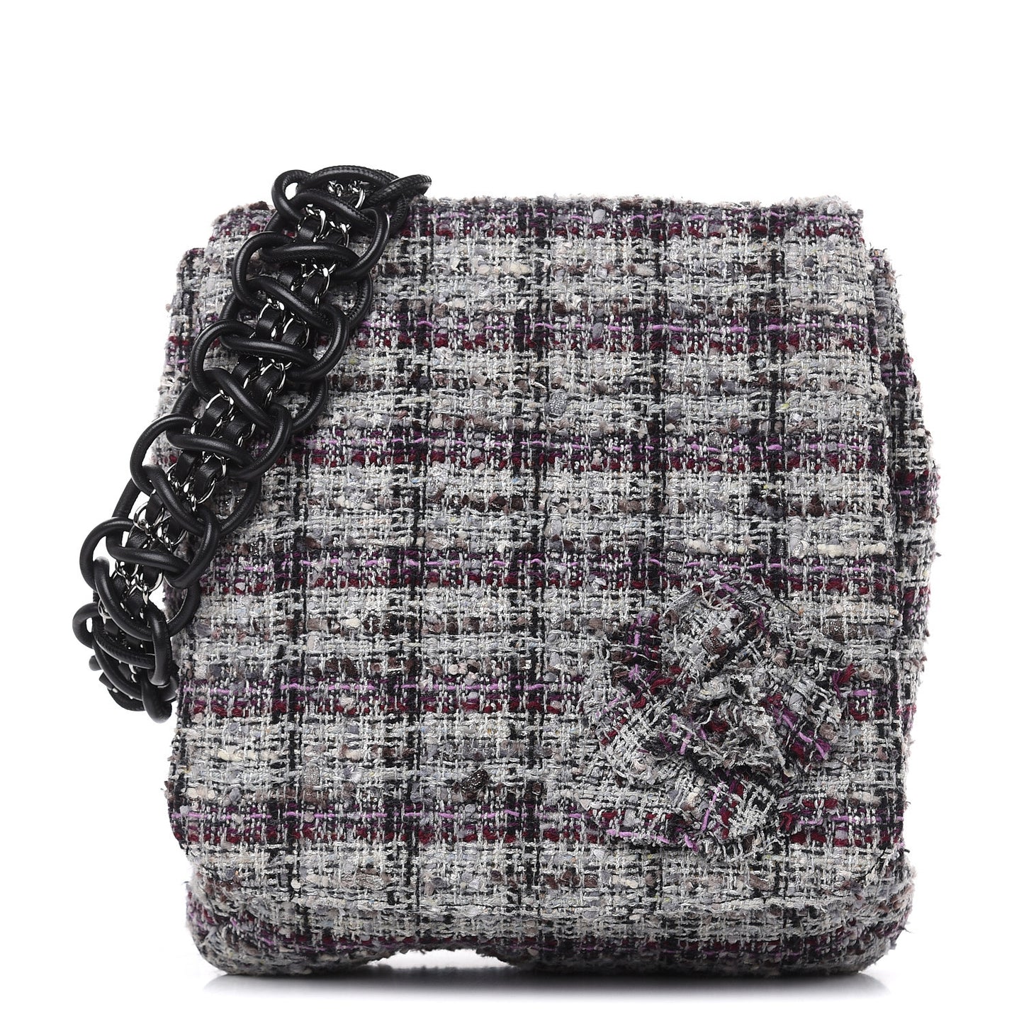 Tweed Camellia Messenger Multicolor