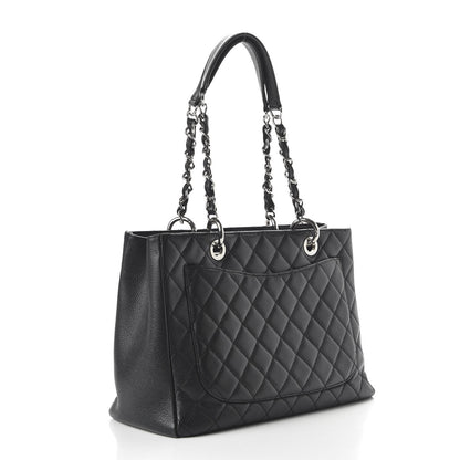 Chanel Caviar Quilted Grand Shopping Tote GST Black 3 of 10
