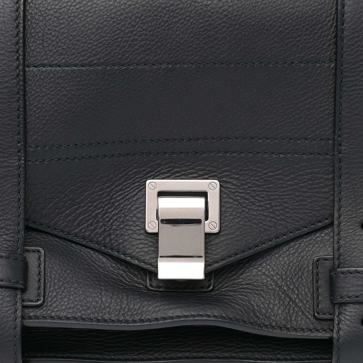 Proenza Schouler Soft Grainy Calfskin Medium PS1 Satchel Black 8 of 11