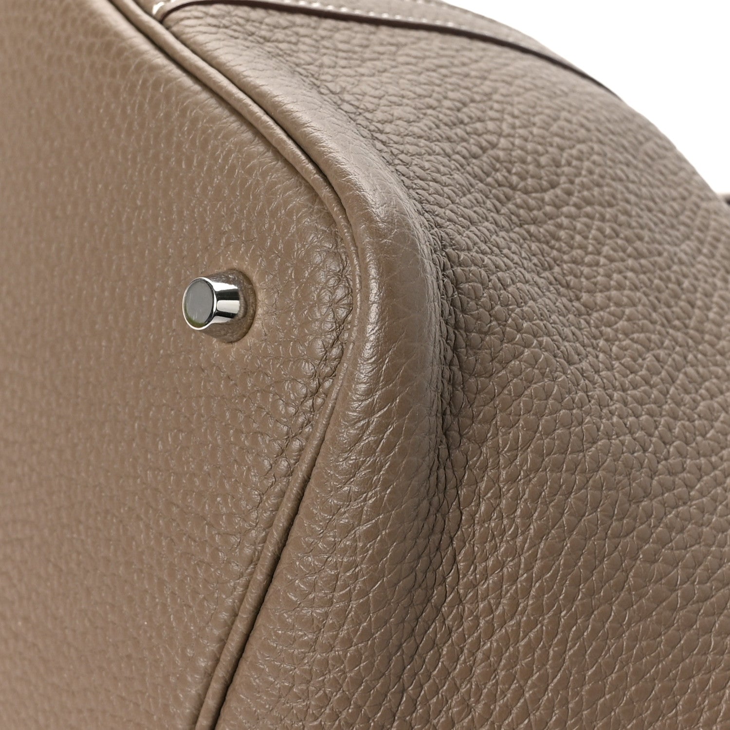 Hermes Taurillon Clemence Picotin Lock 22 MM Etoupe 10 of 12