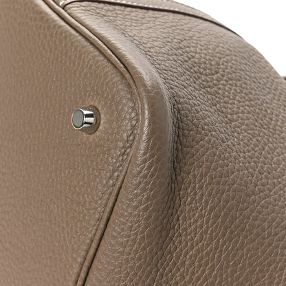 Hermes Taurillon Clemence Picotin Lock 22 MM Etoupe 10 of 12