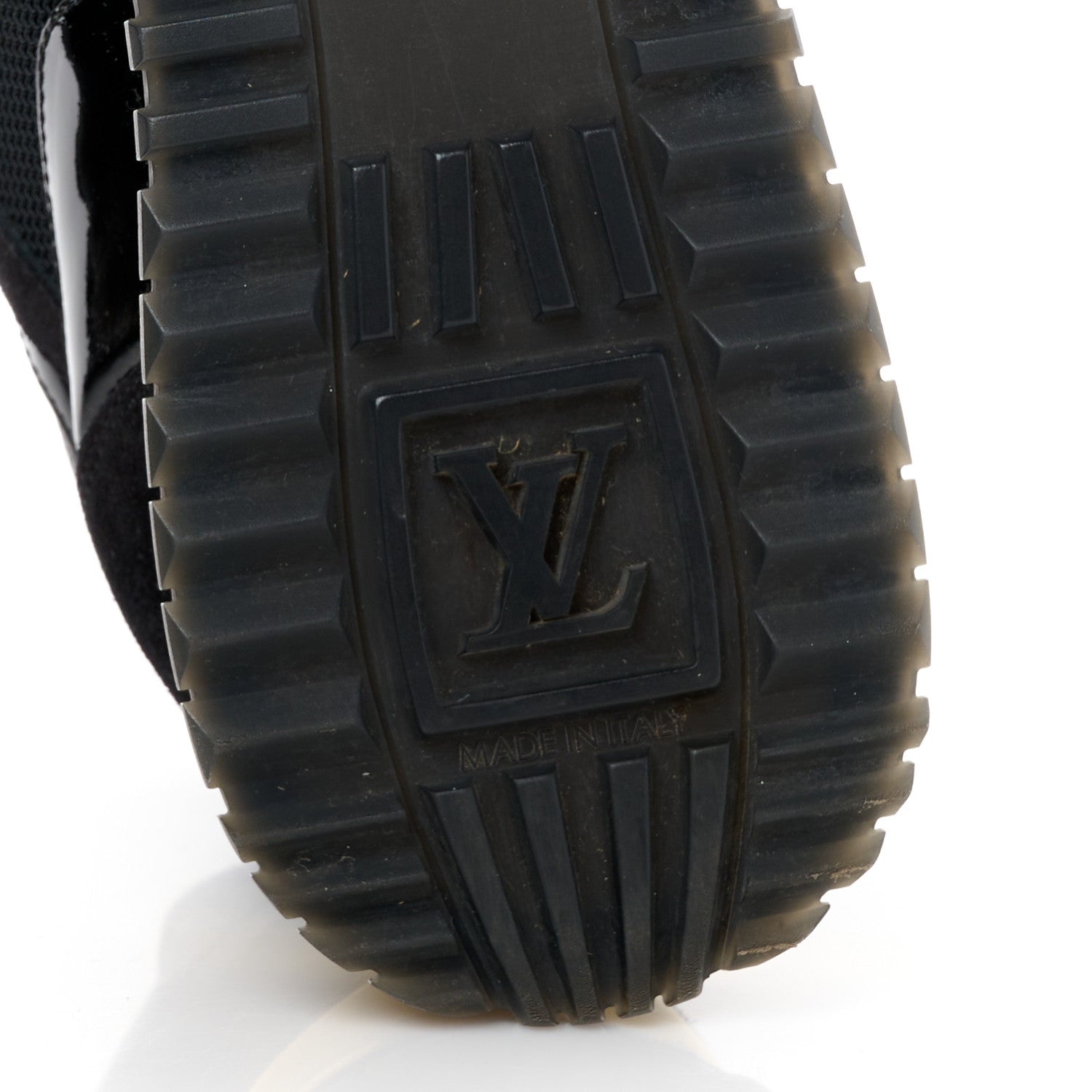 Louis Vuitton Suede Monogram Run Away Sneakers 38 Black 6 of 9