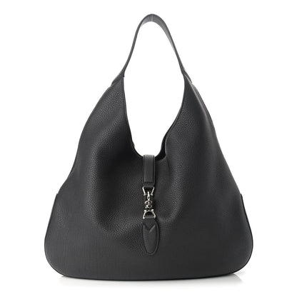 Gucci Soft Grained Calfskin Large Jackie Hobo Black 3 of 10