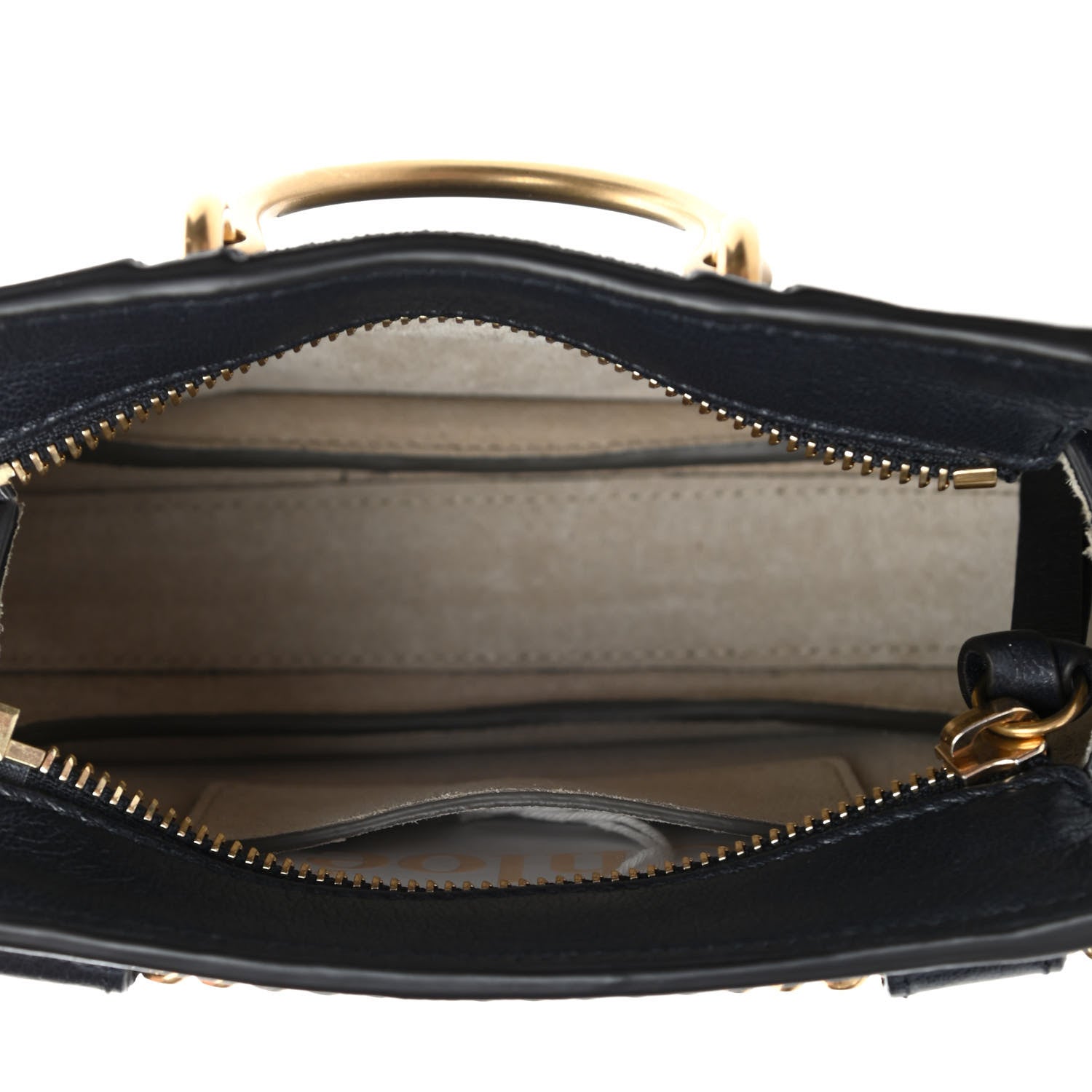 Chloe Calfskin Suede Mini Pixie Signature Belt Bag Full Blue 4 of 4