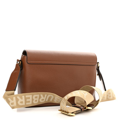 Burberry Calfskin Vintage Check Note Crossbody Bag Malt Brown 3 of 11
