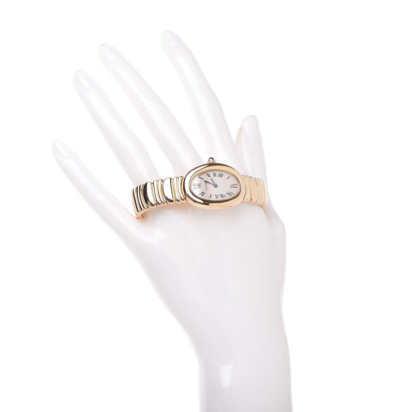 18K Yellow Gold 22mm Baignoire Quartz Watch
