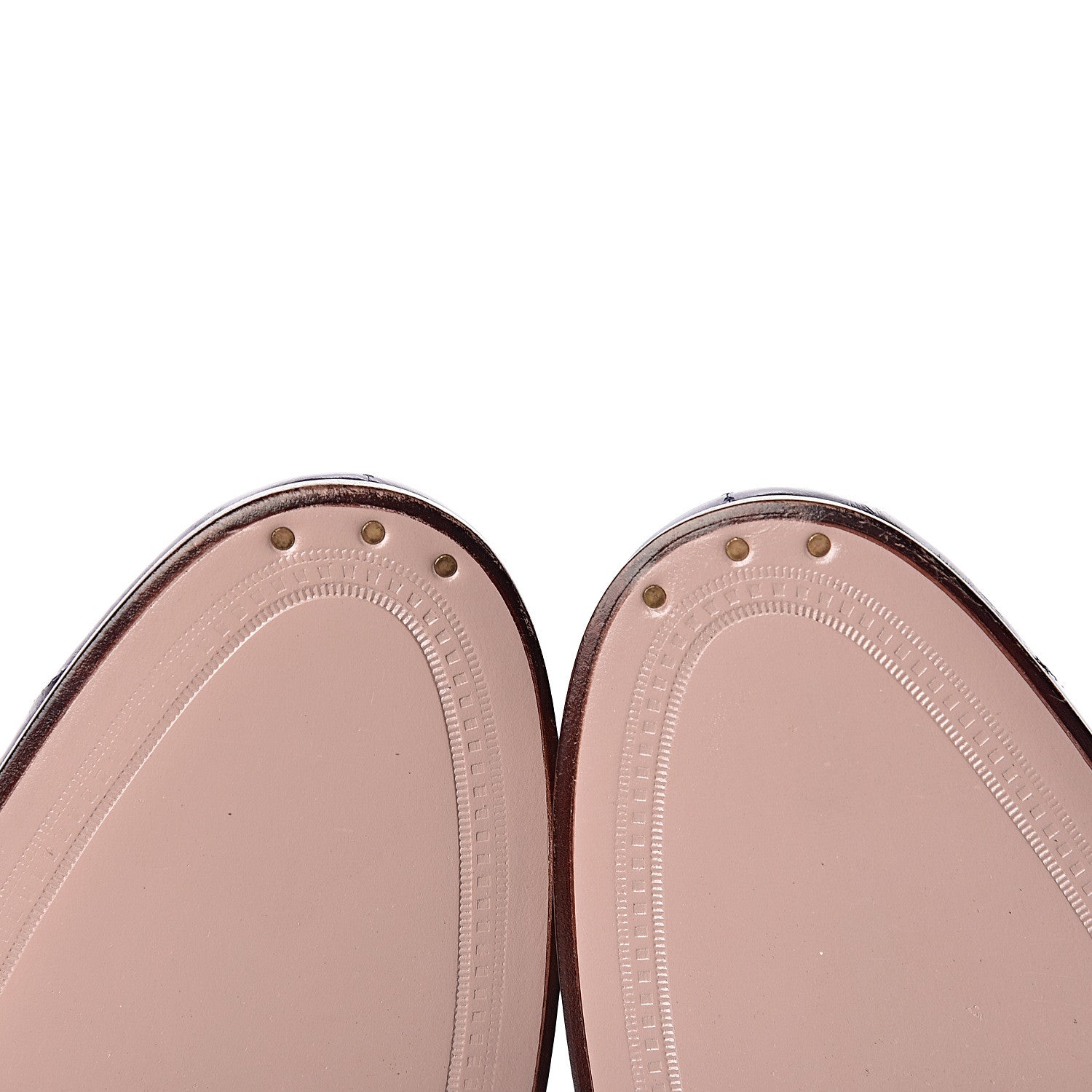 Gucci Eel Womens Jordaan Loafers 38 Purple 9 of 10