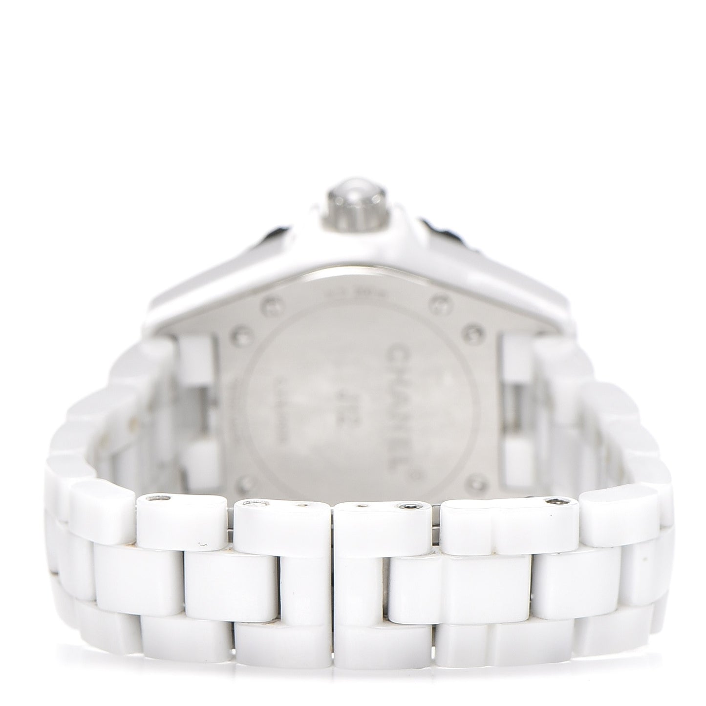 Stainless Steel Ceramic 33mm J12 Quartz Watch White