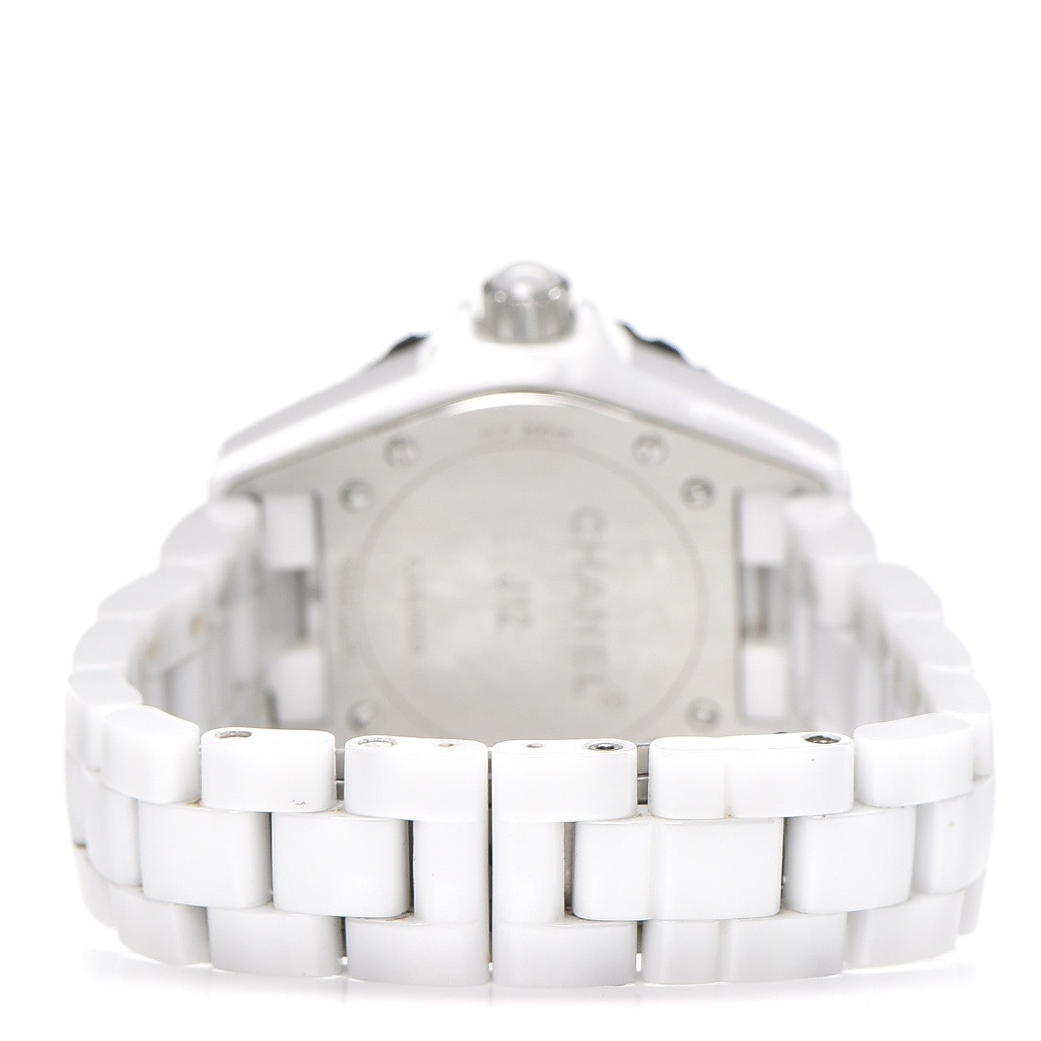 Chanel Stainless Steel Ceramic 33mm J12 Quartz Watch White 4 of 7