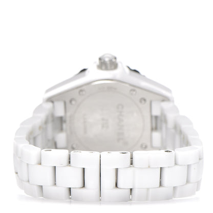 Chanel Stainless Steel Ceramic 33mm J12 Quartz Watch White 4 of 7
