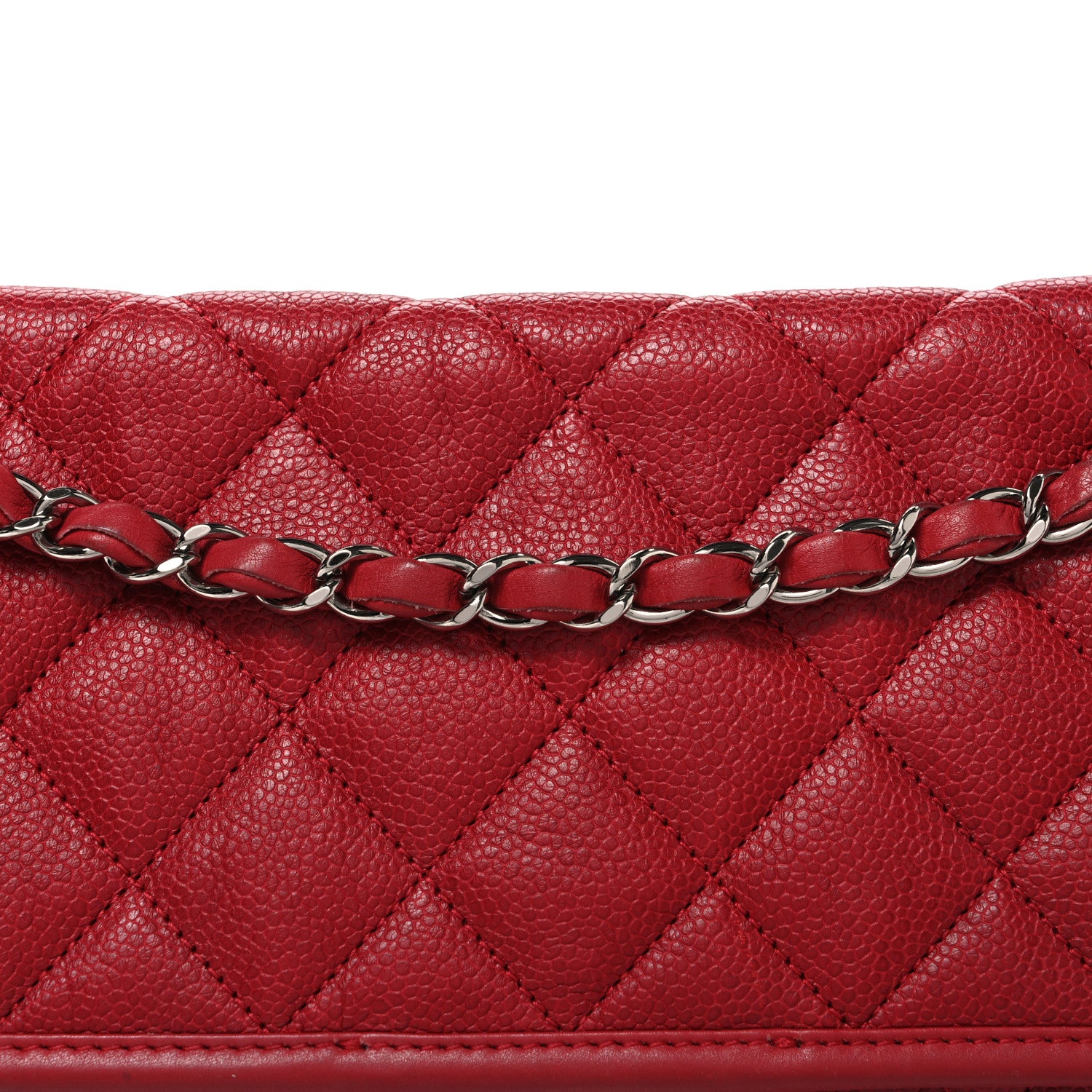 Chanel Caviar Quilted Medium French Riviera Flap Red 8 of 10