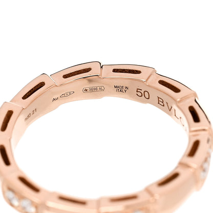 Bulgari 18K Rose Gold Diamond Serpenti Viper Ring 50 5.25 4 of 5