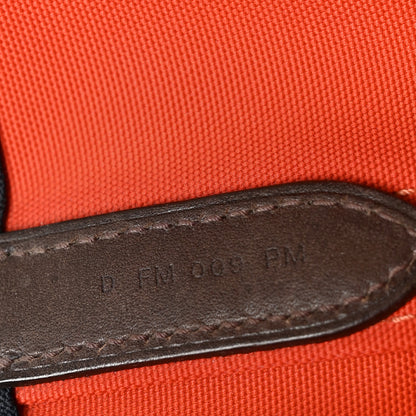 Hermes Canvas The Grooming Bag Bleu Navy Feu 6 of 10