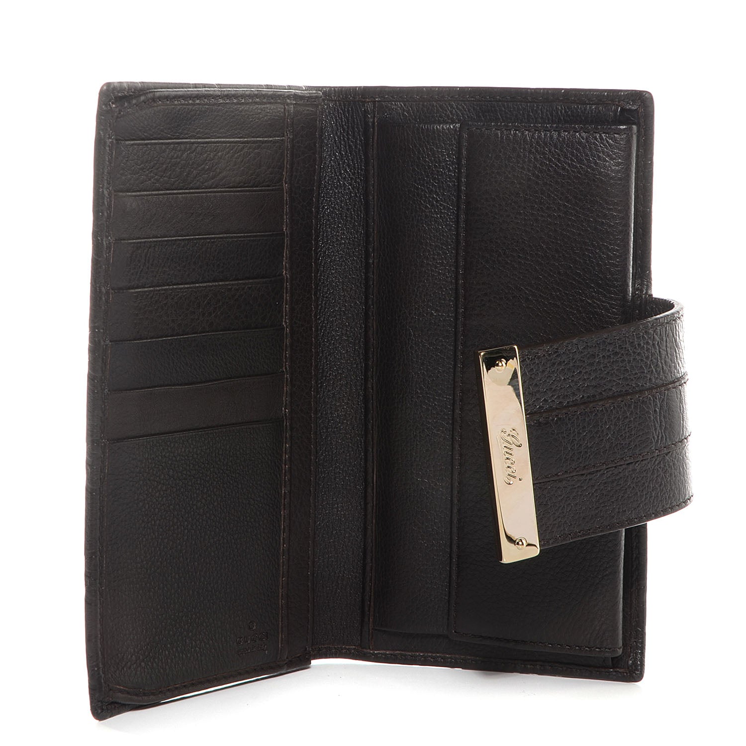 Gucci Guccissima Ladies Web Long Wallet Chocolate 6 of 8