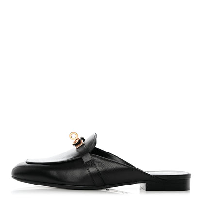 Hermes Goatskin Oz Mules 36 Black 2 of 18