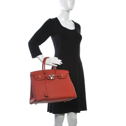 Hermes Togo Birkin 35 Vermillion 2 of 29